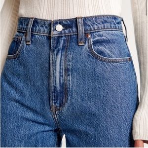 Abercrombie and fit h high rise loose fit jeans